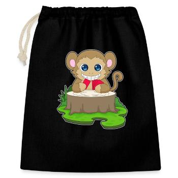 Monkey Poker Jeu de cartes de poker - Sac cadeau 40 x 50 cm - noir - Devant