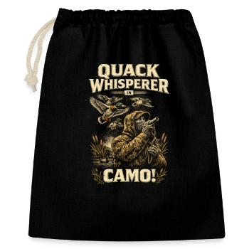 Duck Hunting Quack Whisperer - Gift Bag 40 x 50 cm - black - Front