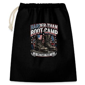 Army Mama I Didn't Raise A Quitter Patch - Geschenkbeutel aus Baumwolle (40 x 50 cm) - Schwarz - Vorne