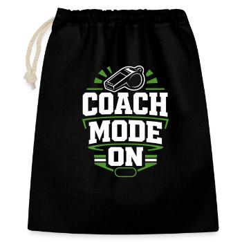 Fußballtraining Jugend-sport-trainer - Geschenkbeutel aus Baumwolle (40 x 50 cm) - Schwarz - Vorne