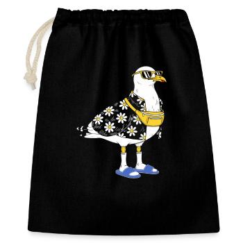 Daisy seagull in summer look - Gift Bag 40 x 50 cm - black - Front