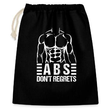 Les accros à la salle de sport ABS ne regrettent pas la calisténie Fitness - Sac cadeau 40 x 50 cm - noir - Devant