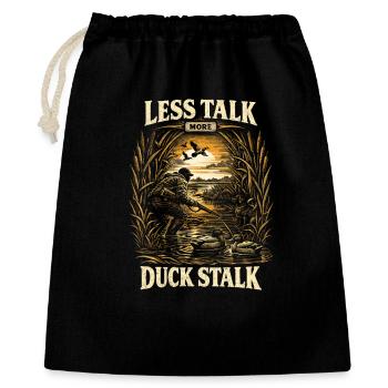 Duck Hunt Less Talk More Duck Stalk - Gift Bag 40 x 50 cm - black - Front