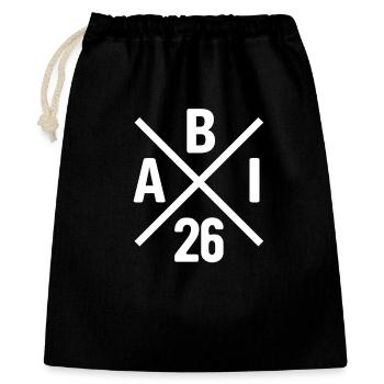 ABI 26 - Abitur - Gift - Contrast Design - Gift Bag 40 x 50 cm - black - Front