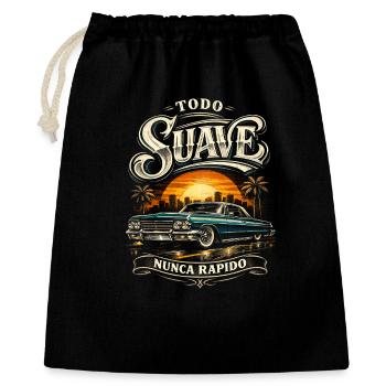 Lowrider Auto Todo Suave Nunca Rapido - Geschenkbeutel aus Baumwolle (40 x 50 cm) - Schwarz - Vorne