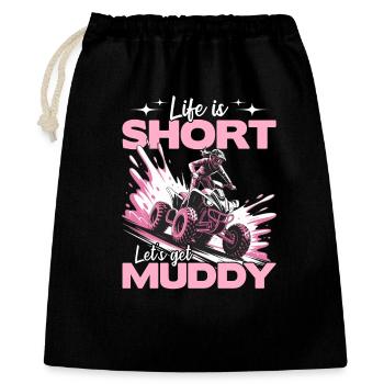 Quad ATV Femme Fille Quad Quad - Sac cadeau 40 x 50 cm - noir - Devant