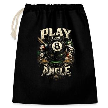 8-Ball Billiards Play Your Angle - Gift Bag 40 x 50 cm - black - Front