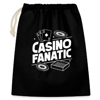 Casino Gambler Casino Fanatic Gambling - Sac cadeau 40 x 50 cm - noir - Devant