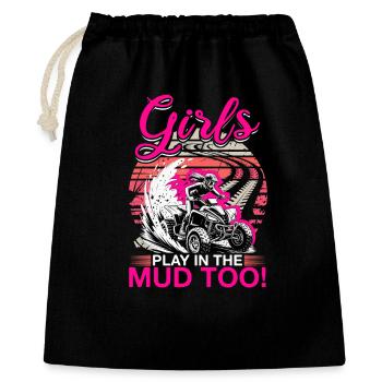Quad ATV Femme Fille Quad Quad - Sac cadeau 40 x 50 cm - noir - Devant