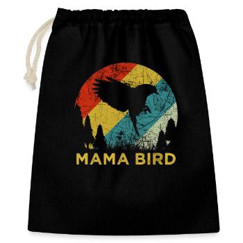 Mama Bird Retro Vintage Mother’s Day Aesthetic - Gift Bag 40 x 50 cm - black - Front