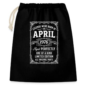 Awesome since April 1976 - Gift Bag 40 x 50 cm - black - Front