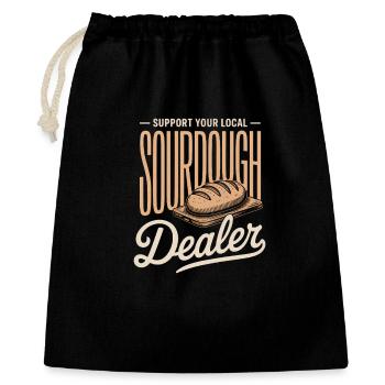 Local Sourdough Dealer - Gift Bag 40 x 50 cm - black - Front