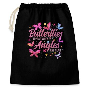 Inspiring Butterfly Monarch Butterfly Garden - Gift Bag 40 x 50 cm - black - Front