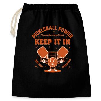 Pickleball Power Funny Player Love Pickleball Keep - Gift Bag 40 x 50 cm - black - Front