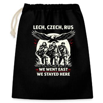 Lech Tchèque Rus' Origines slaves Légende - Sac cadeau 40 x 50 cm - noir - Devant