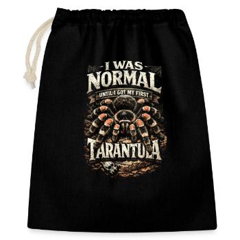 Vogelspinne normal jusqu’à ce que j’aie ma première tarentule - Sac cadeau 40 x 50 cm - noir - Devant