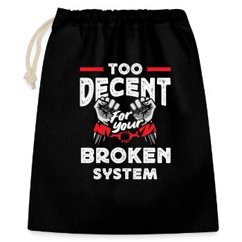 radicalized by fundamental - Gift Bag 40 x 50 cm - black - Front