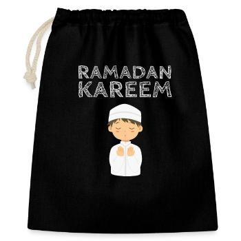 Ramadan Kareem Prayer Kid - Gift Bag 40 x 50 cm - black - Front