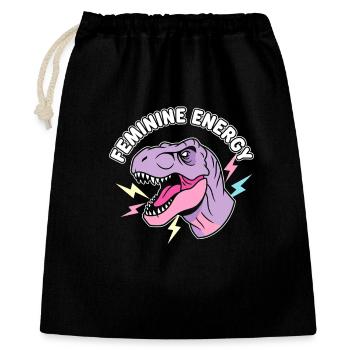 Feminine Energy NeonDino - Gift Bag 40 x 50 cm - black - Front