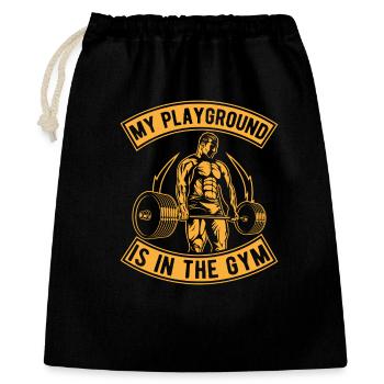 Motivation fitness Terrain de jeu pour bodybuilders La salle de sport - Sac cadeau 40 x 50 cm - noir - Devant