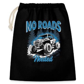 UTV Off Road 4 Wheeler Side by side - Geschenkbeutel aus Baumwolle (40 x 50 cm) - Schwarz - Vorne