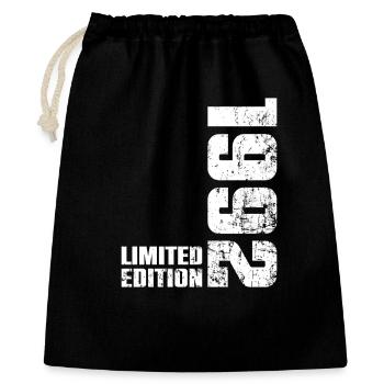 Cadeau d'anniversaire 34 ans 1992 Homme Femme - Sac cadeau 40 x 50 cm - noir - Devant