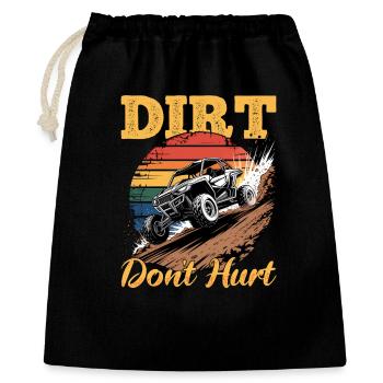 UTV Off Road 4 Wheeler Side by side - Geschenkbeutel aus Baumwolle (40 x 50 cm) - Schwarz - Vorne