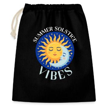Litha Pagan Summer Solstice Midsummer Midsommar - Gift Bag 40 x 50 cm - black - Front
