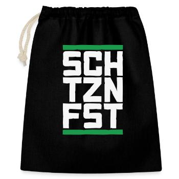 Schützenfest , Schützenverein - Geschenkbeutel aus Baumwolle (40 x 50 cm) - Schwarz - Vorne