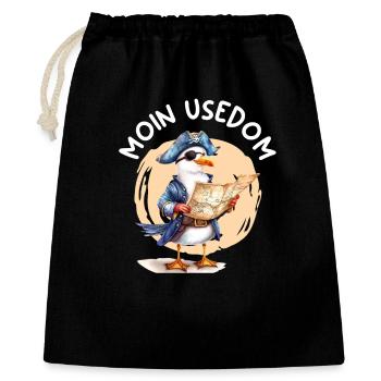 Baltic Sea Holiday MOIN USEDOM Fun - Gift Bag 40 x 50 cm - black - Front