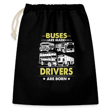 Busfahrer Schulbusfahrer Doppeldecker-Buspub - Geschenkbeutel aus Baumwolle (40 x 50 cm) - Schwarz - Vorne