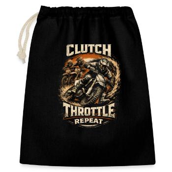 Dirtbike Dirt Bike Motocross Clutch Throttle - Gift Bag 40 x 50 cm - black - Front