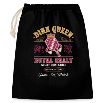 Pickleball Dink Queen Funny Player Love Pickleball - Gift Bag 40 x 50 cm - black - Front