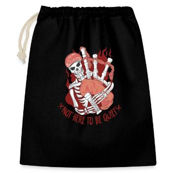 Cornemuses Cornemuses Pas là pour être silencieux - Sac cadeau 40 x 50 cm - noir - Devant