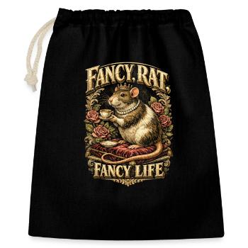 Rat de couleur Rat fantaisie Rat de la grande souris Rat domestique - Sac cadeau 40 x 50 cm - noir - Devant