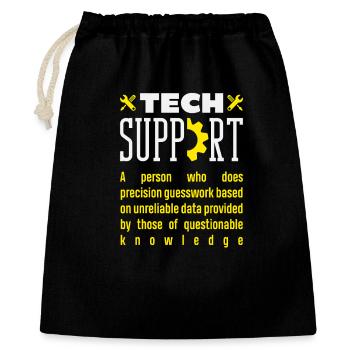 Tech Support Definition Precision Guesswork - Gift Bag 40 x 50 cm - black - Front
