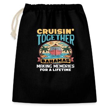Croisière Ensemble aux Souvenirs des Bahamas - Sac cadeau 40 x 50 cm - noir - Devant