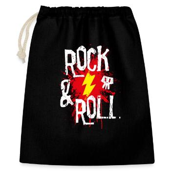 Rock 'n' Roll - Geschenkbeutel aus Baumwolle (40 x 50 cm) - Schwarz - Vorne