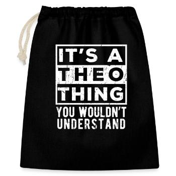 It’s A Theo Thing You Wouldn’t Understand - Gift Bag 40 x 50 cm - black - Front