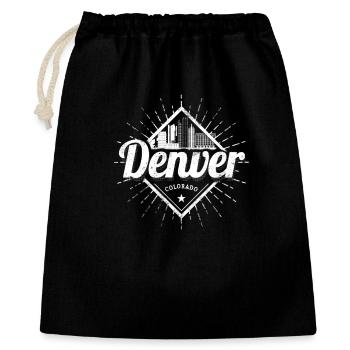 Denver, Colorado aux États-Unis Souvenir - Sac cadeau 40 x 50 cm - noir - Devant