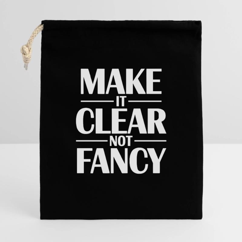 Designer Educator Make It Clear Visual Designer Geschenkbeutel aus Baumwolle (40 x 50 cm)