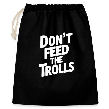 Don't Feed - Gift Bag 40 x 50 cm - black - Front