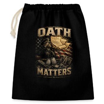Veterans Day for Democrats Oath Matters - Gift Bag 40 x 50 cm - black - Front