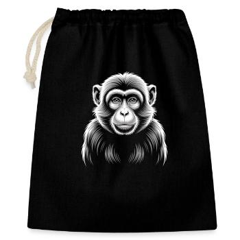 Monkey - Gift Bag 40 x 50 cm - black - Front