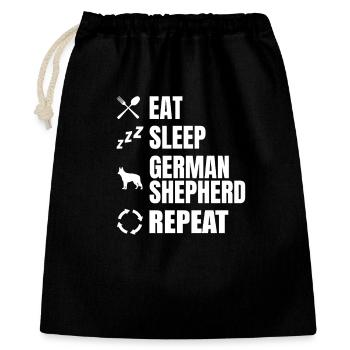 Eat Sleep Shepherd Dog Repeat - Gift Bag 40 x 50 cm - black - Front