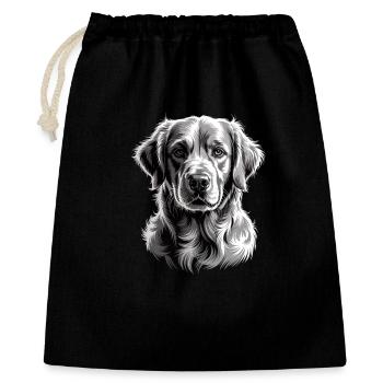 Golden Retriever - Gift Bag 40 x 50 cm - black - Front