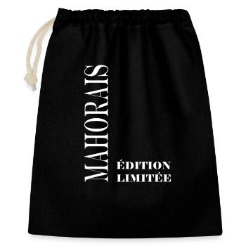 mahorais - Sac cadeau 40 x 50 cm - noir - Devant