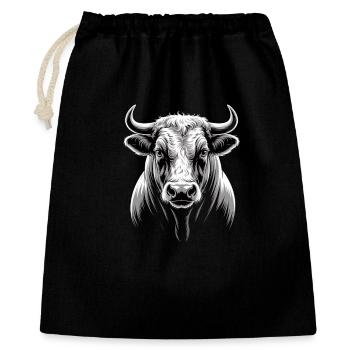 Bull Taurus - Gift Bag 40 x 50 cm - black - Front