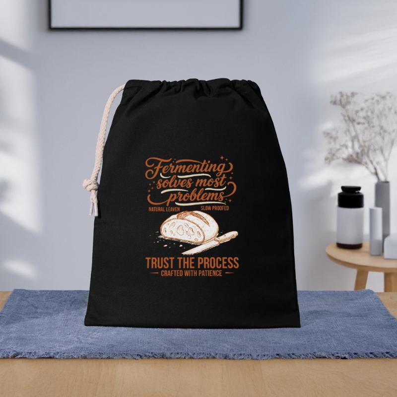 sourdough Fermenting Solves Problems Gift Bag 40 x 50 cm