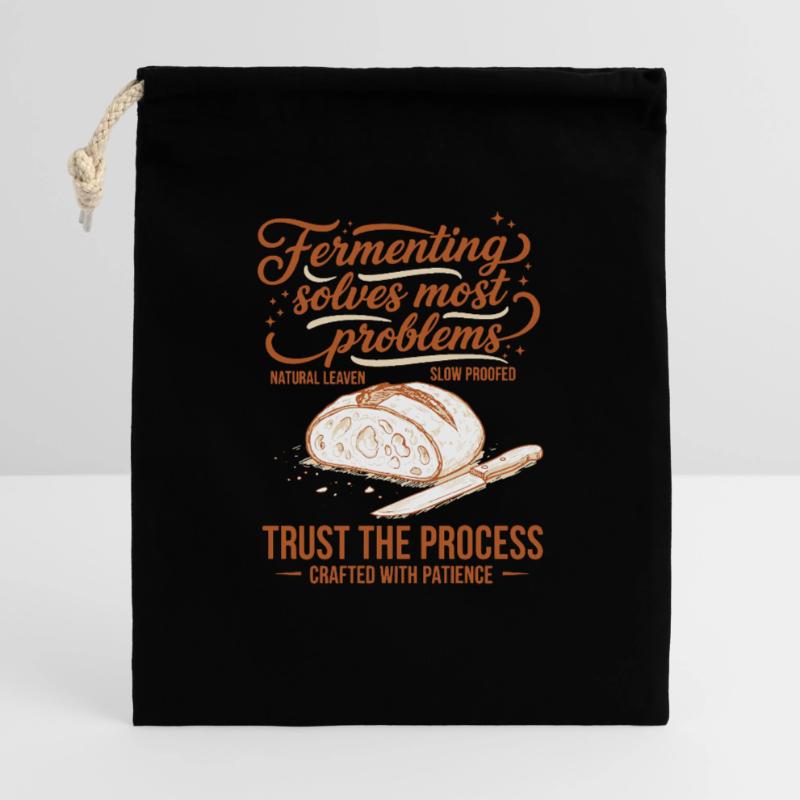 sourdough Fermenting Solves Problems Gift Bag 40 x 50 cm